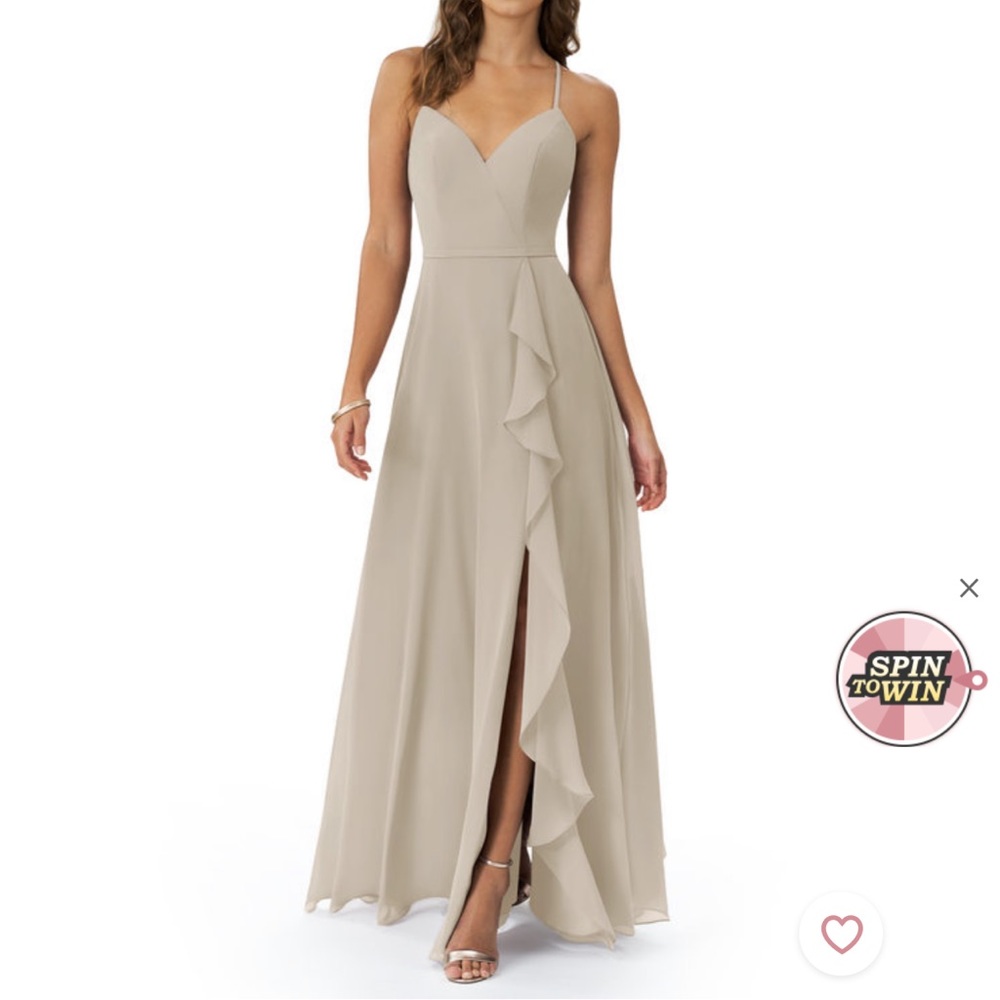 Azazie Taupe Bridesmaid Dress